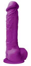 Colours Pleasures - 8 Inch Dildo - Purple