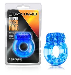 Stay Hard Reusable Cock Ring - Blue