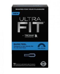 Trojan Ultrafit Bare Feel Condom - Pack Of 10