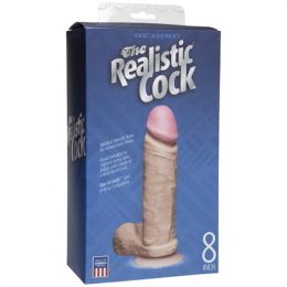 The Realistic Cocks 8 Inch - White