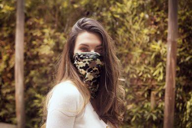 Face/ Neck Bandana - Camouflage Print - One Size